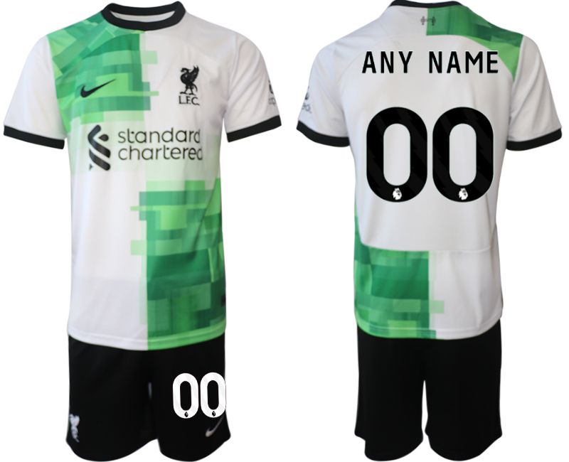 Men 2023-2024 Club Liverpool away white customized Soccer Jersey